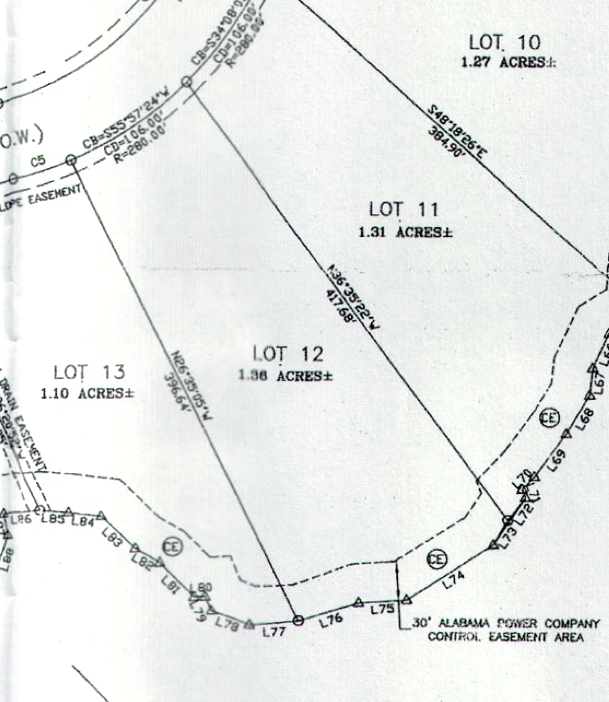 Lot 12 Shady Bay Phase 2 Map