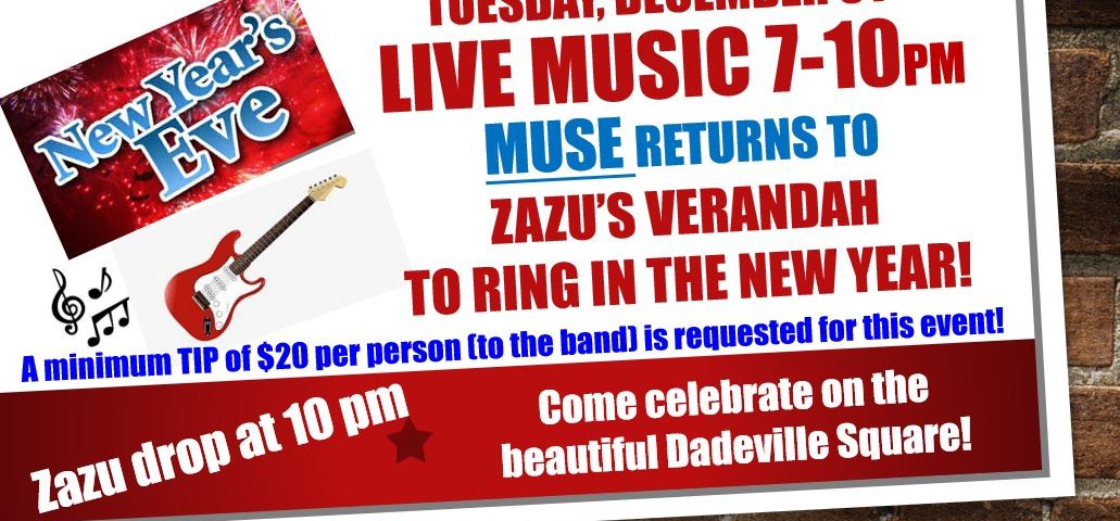 New Year’s Eve Party at Zazu’s