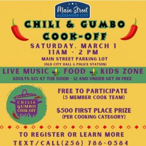 Chili and gumbo cook-off