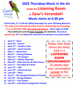 Music in the Air at Zazu’s