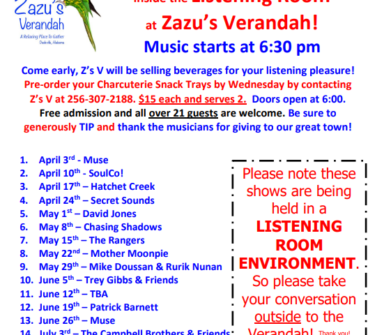 Music in the Air at Zazu’s