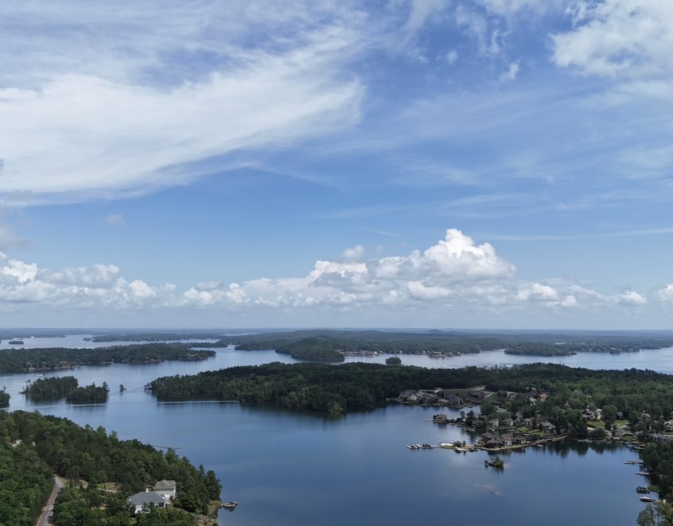 Lot lines around Lake Martin