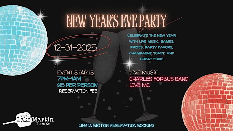 New Year's Eve at Lake Martin Pizza